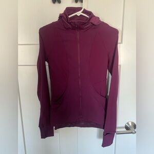 Lululemon Athletica Maroon Full-Zip Jacket